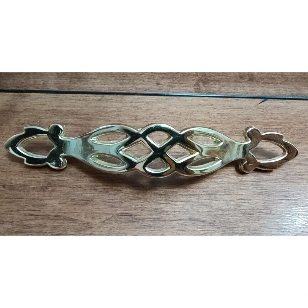 Brass Finish Door Drawer Pulls Cabinet Hardware ~3